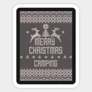 Merry Christmas CAMPING Sticker